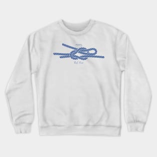 Nautical Reef Knot by Nuucs Crewneck Sweatshirt